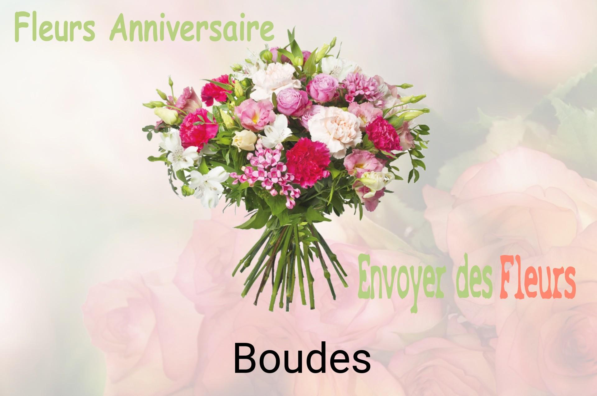 Bouquet de fleurs d’anniversaire livré à Boudes